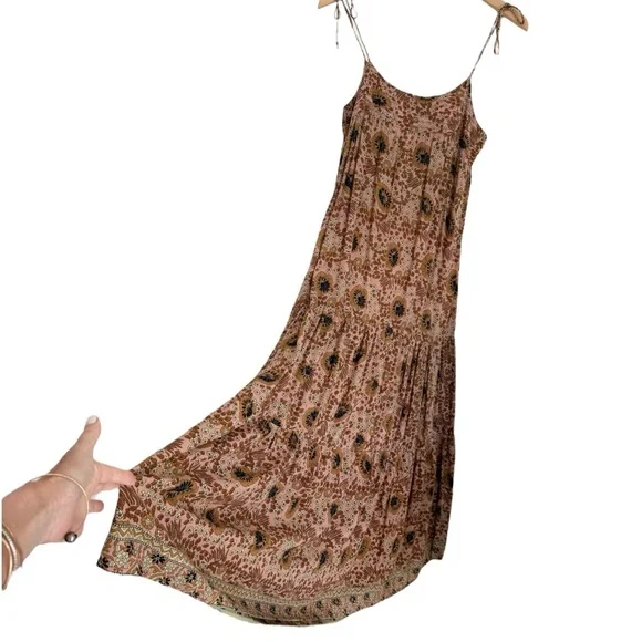 Natalie Martin Melanie Dress in Light Brown/Rose - Picture 3 of 7